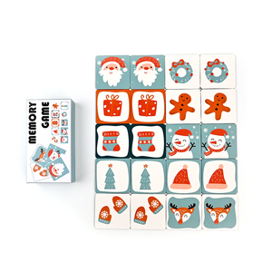 Tùy Chỉnh Giáng Sinh Bộ Nhớ Trò Chơi Memoryspel Giáo Dục Phim Hoạt Hình Trẻ Em Giấy Thẻ Nhớ Trò Chơi Cho Trẻ Em Đồ Chơi - Product Image 2