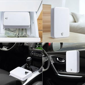 <span class=keywords><strong>Precio</strong></span> de fábrica, venta al por mayor, portátil, de viaje, pequeño, mini, de metal, caja de seguridad para pistola de coche, caja de seguridad con llave de bóveda para el hogar - Product Image 5