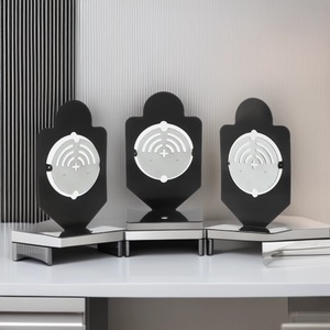 Cible de tir en métal, autoportante, rotative, petite, rigide, pour accessoires d'entraînement aux armes à feu jouets, lot de 2 - Product Image 2