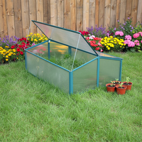 Serre compacte en aluminium, écologique, imperméable, avec revêtement en poudre, facile à assembler, design moderne, portable, pour balcon de maison