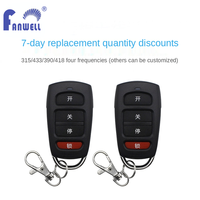 Fanwell 433mhz Code d'apprentissage Télécommande universelle d'ouvre-porte de garage