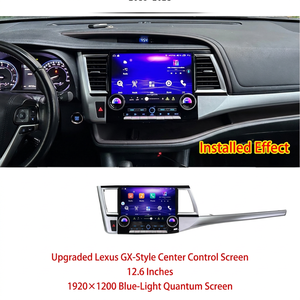 Autoradio Android 12,6 pouces avec <span class=keywords><strong>lecteur</strong></span> <span class=keywords><strong>DVD</strong></span> pour Toyota Highlander 2015-2021, écran tactile de navigation avec caméra de recul 360° - Product Image 4