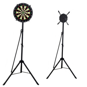 Support de <span class=keywords><strong>cible</strong></span> de fléchettes avec tapis de <span class=keywords><strong>cible</strong></span>, support de tableau de score électronique, pour compétition professionnelle, multifonctionnel, en acier épaissi - Product Image 2