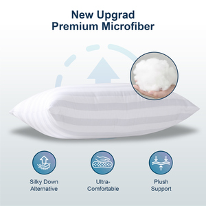 Khách sạn sang trọng giường Gối chèn 20 "* <span class=keywords><strong>28</strong></span>" 2-Pack 3D xuống thay thế gối - Product Image 4