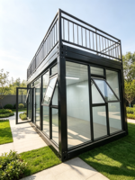 Fabriqué en Chine, maison mobile préfabriquée économique de 20 pieds, conteneur plat, mini-maison, bureau à vendre
