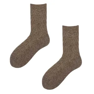 Warme gemütliche hand gestrickte Wolle Frauen Kaschmir Socken