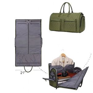 Sac de voyage convertible pour femme, sac de week-end pliable 2 en 1, sac de transport pour vêtements, valise suspendue, bagage de voyage, fabriqué en usine BSCI - Product Image 3