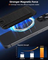 Funda Magnética Flexible para Teléfono con Banda Elástica y Tarjetero de Cuero PU para iPad, Soporte Portátil y Soporte de Viaje