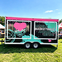 Promotion : Remorque de basketball mobile personnalisée, multifonctionnelle et portable pour événements et fêtes
