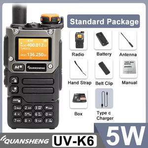 <span class=keywords><strong>ว</strong></span>ิทยุสื่อสาร Quansheng UV K6 K58 Air UHF VHF คู่ย่านค<span class=keywords><strong>ว</strong></span>ามถี่  สำหรับนักวิทยุสมัครเ<span class=keywords><strong>ล</strong></span>่น  พร้อมฟังก์ชั่น NOAA  รับส่งสัญญาณ AM FM  ไร้สาย  ระยะไก<span class=keywords><strong>ล</strong></span> - Product Image 6