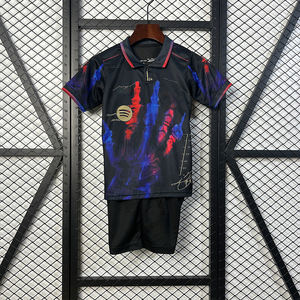 25-26 सीज़न बॉयज़ की गुणवत्ता वाले बच्चे की फुटबॉल जर्सी युवा पागल लड़के की फुटबॉल वर्दी किट कस्टम नाम नंबर - Product Image 1