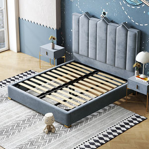 럭셔리 킹 퀸 사이즈 가죽 프린스 침대 스토리지 박스 침대 룸 가구 소년 어린이 어린이 침실 세트 - Product Image 5