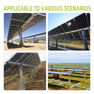 Sistema di tracciamento solare ad asse singolo 150kw un kit pannello fotovoltaico inseguitore solare pesante servizio di elaborazione taglio personalizzabile - Product Image 2