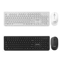 Bilgisayar aksesuarları özelleştirme klavye Mouse Combos ince taşınabilir kablosuz klavye ve PC faresi dizüstü