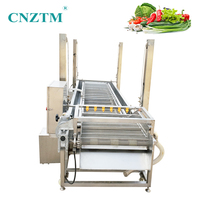 Automatische roestvrijstalen fruit- en groentewasmachine met motor voor noten, capaciteit 500-1000 kg/uur
