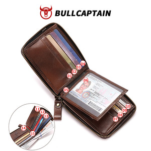 BULLCAPTAIN Slim <b>Wallet</b> for Men <b>RFID</b> <b>Blocking</b> Money Clip, Minimalist Front Pocket Credit Card Holder Genuine Leather <b>Wallet</b> - Product Image 4