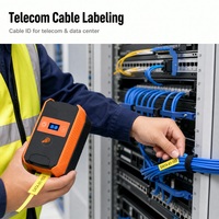 Printer Label Termal Genggam Bluetooth USB Isi Ulang Portabel untuk Barcode Label Harga Usaha Kecil