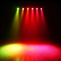 Projecteurs LED sans fil 4x20W RGBALC pour extérieur avec batterie intégrée, rechargeable et grande lentille carrée, IP65