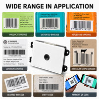 Module de scanner de codes-barres 2D intégré, lecteur de codes QR, moteur de scanner CMOS, interface USB TTL pour kiosque en libre-service