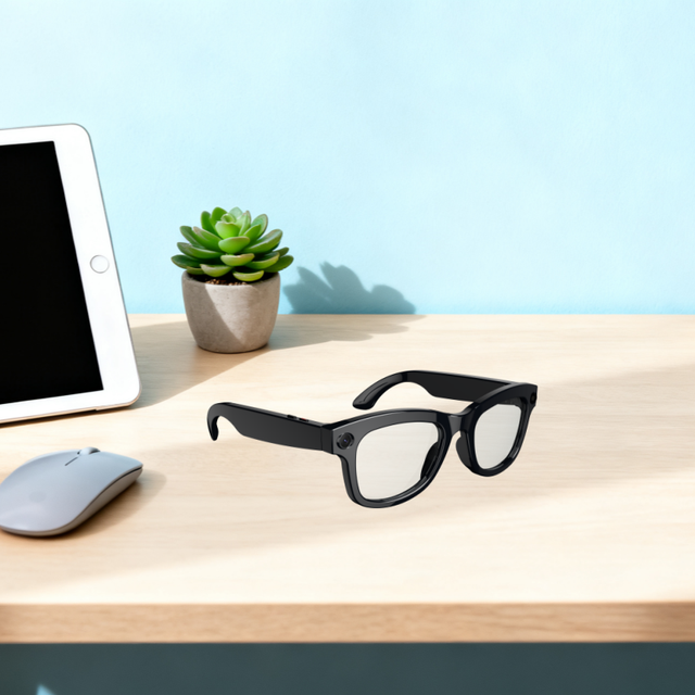 Smart Glasses with HD Recording Immersive Music Visual Audio AI Technology Hands Free Wearable Entertainment System
