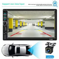 Autoradio double DIN 7 pouces avec écran tactile, lecteur MP5, Bluetooth, FM, Mirror Link, AUX, double USB, unité centrale audio pour voiture, fourni par l'usine