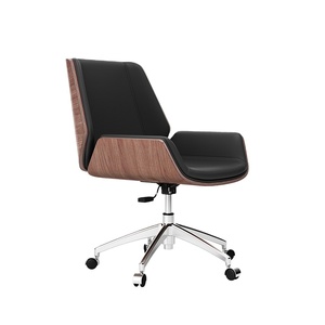 Silla de oficina de cuero Simple moderna <span class=keywords><strong>Ode</strong></span> <span class=keywords><strong>to</strong></span> <span class=keywords><strong>Joy</strong></span> ergonómica y giratoria con reposacabezas ajustable para reuniones de estudio o uso doméstico - Product Image 1