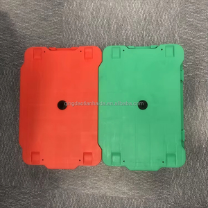 Chariot à plateforme en plastique CE multicolore, empilable, à roulettes, design connectable, capacité de charge augmentée, roulement fluide - Product Image 3