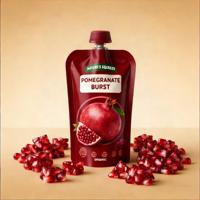Op maat gemaakte staande sapzak met tuit voor verpakkingen van fruitdranken, vochtbestendig, met tuit voor vloeistoffen