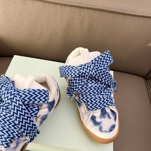 Nouvelles chaussures à plateforme haut de gamme pour femmes, lacets dégradés bleus, baskets de sport tendance pour hommes, chaussures de marche à lacets pour le printemps - Product Image 4