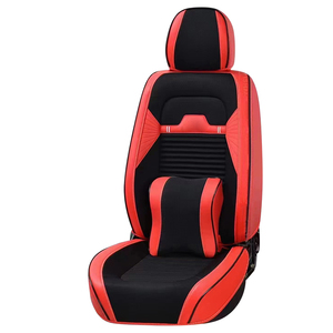 Fundas de asiento de coche de cuero deportivo de lujo 9D conjunto completo función de refrigeración para A3 A5 A6 accesorios interiores de coche Decoración - Product Image 2