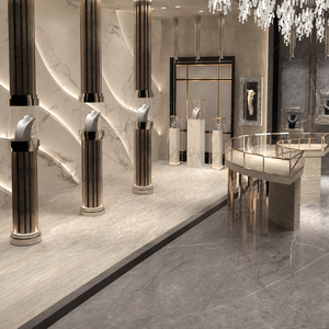 Agencement de magasin de bijoux et montres de luxe : personnalisation complète de la pièce, vitrine en verre, présentoir à bijoux, décoration de magasin - Product Image 3