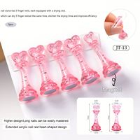 5 pièces de présentoirs magnétiques en forme de pièces d'échecs pour nail art, réutilisables pour la pratique des ongles