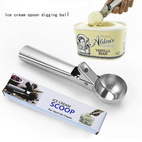 Sendok Es Krim Stainless Steel Sendok Es Krim Bola Penambang Kreatif Multifungsi Sendok Bola Daging Es Krim