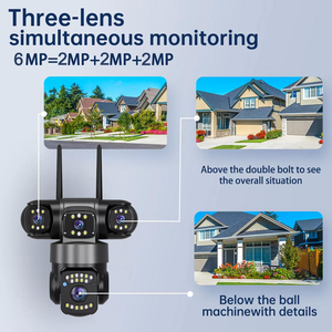 Đa Ống Kính Ngoài Trời Wifi PTZ cam thông minh Pan nghiêng 360 độ ai theo dõi con người không dây an ninh <span class=keywords><strong>ip</strong></span> <span class=keywords><strong>camera</strong></span> cho nhà cửa hàng - Product Image 2