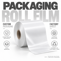 Film d'emballage imprimé sur mesure, film d'emballage flexible en rouleau, film laminé de qualité alimentaire pour café, en-cas, poudre
