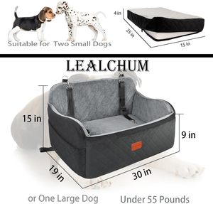 Hunde-Autositz & Katzen-Bett-Höhle für Kleine/Mittlere Hunde Abnehmbarer Bezug Verstellbare Gurte Reisesicherheit - Product Image 6