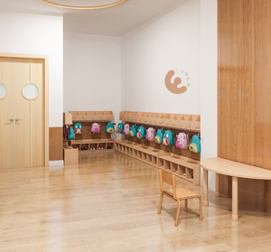 Meubles de classe bon marché en bois pour l'aménagement de la maternelle Eibele, tables et chaises écologiques, ensembles de meubles en bois pour la crèche - Product Image 3