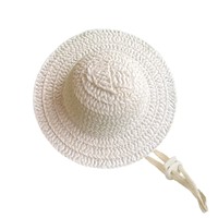 Sombrero de Papel de Lujo para Bebé con Flor y Lazo, Estilo a Rayas Ajustable para Bebés