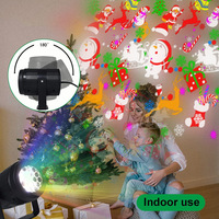 Projecteur de lumières de Noël laser flocon de neige multi-images imperméable pour l'extérieur, vente en gros d'usine pour les fêtes