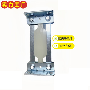 Charnière coulissante pour canapé Série FB 106S en fer zingué 4 mm, conception anti-pincement, montage en surface, style moderne - Product Image 1