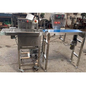 Tiết kiệm năng lượng nhỏ sô cô la Ngâm Kính Máy tự động lớp phủ dòng cho Snack và bánh rán sản xuất - Product Image 4