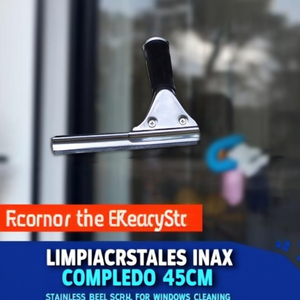 Tergivetro in Acciaio Inox Completo da 45 cm per Pulizia Finestre - Product Image 3