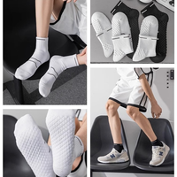 Chaussettes de sport professionnelles en gros, absorption des chocs, anti-usure, antidérapantes, chaussettes mi-mollet pour le basketball, la course à pied, le football, le cyclisme