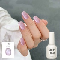 Vernis à ongles gel 5 en 1 effet œil de chat magnétique UV, sans base ni top coat, personnalisable avec logo, vente en gros, directement de l'usine