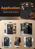 Machine à café intelligente TCN Y900, équipement de distribution automatique de café en grains, avec double moulin intégré et distribution automatique de couvercles de tasses.