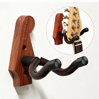 Penyangga Gitar Dinding Plastik Bentuk Headstock Kustom untuk Gitar Akustik, Elektrik & Bass serta Ukulele