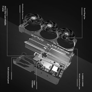 Galax GeForce RTX 5080 Metal Platinum Edition <b>16GB</b> GDDR7 DLSS 4 Gaming and Design Graphics Card <b>16GB</b> GDDR7 Memory Ensures Smooth - Product Image 4