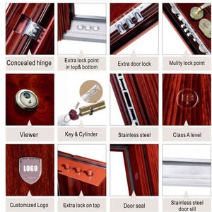 Puerta de Seguridad Metálica Antirrobo de Alta Calidad para Decoración de Interiores, Puerta de Acero Antirrobo para <span class=keywords><strong>Entrada</strong></span> de Casa - Product Image 5