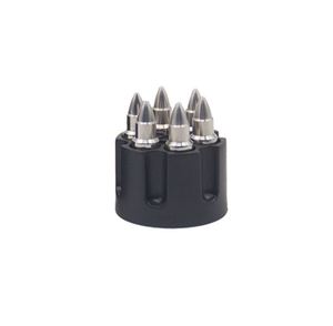 Juego de 6 Piedras de Whisky en Forma de Bala de Acero Inoxidable para Enfriar y Cubitos de Hielo Reutilizables con Pinzas, el Más Vendido - Product Image 5