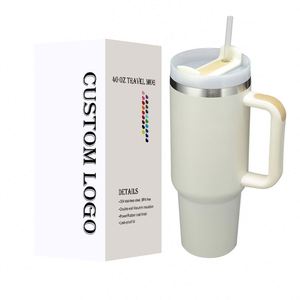 Gobelet de 40 oz étanche avec poignée et couvercles en paille - Product Image 1